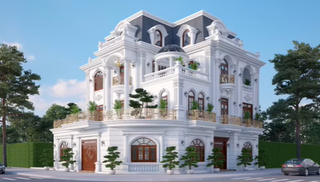 Mẫu trên ảnh loại 3D , và khi xây lên đẹp hú