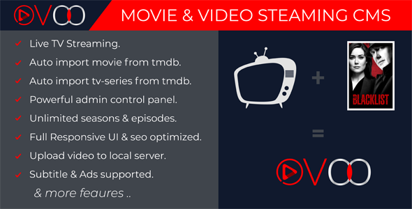 Mã nguồn CMS phát trực tuyến phim và video với TV-Series không giới hạn
