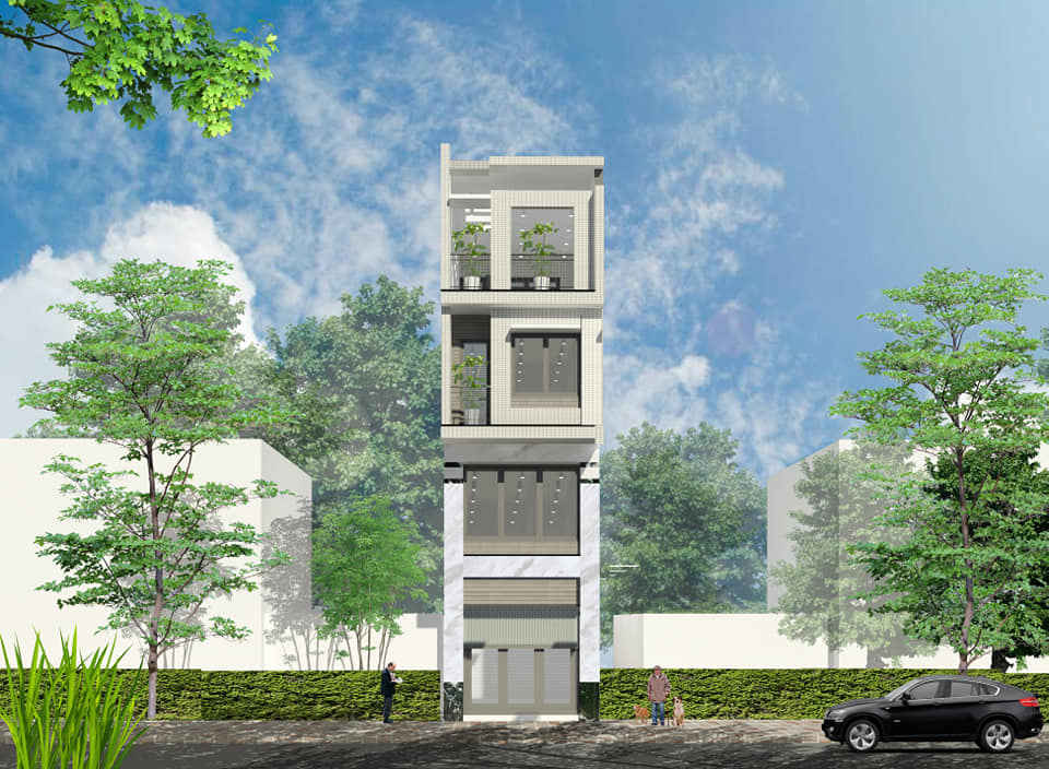 Mẫu nhà phố đẹp nhất năm kích thước 5x20 hoặc 6x18