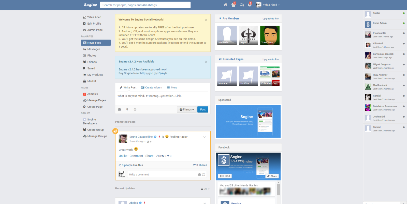 Mã nguồn mạng xã hội code PHP - giống như facebook