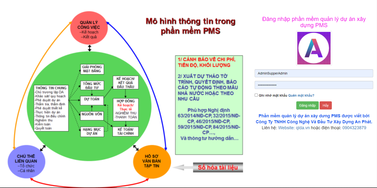 Basic  - Phần mềm quản lý dự án xây dựng PMS 