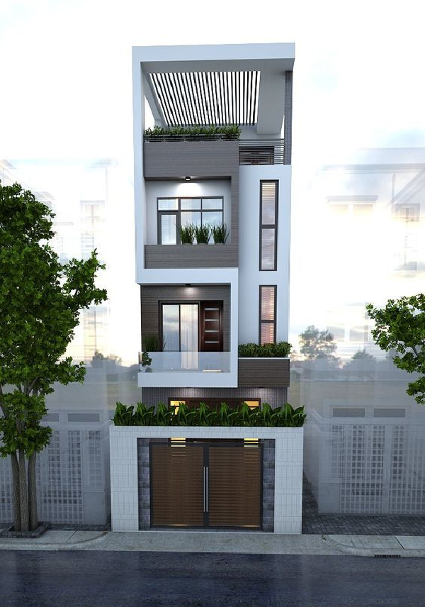 Mẫu nhà phố 3 tầng mặt tiền 5x15m trị giá 800 triệu đồng