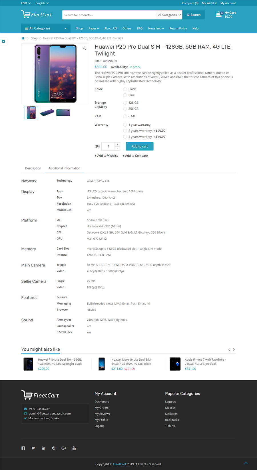 mã nguồn thương mại điện tử đa kênh, nhiều shop - Laravel Ecommerce System