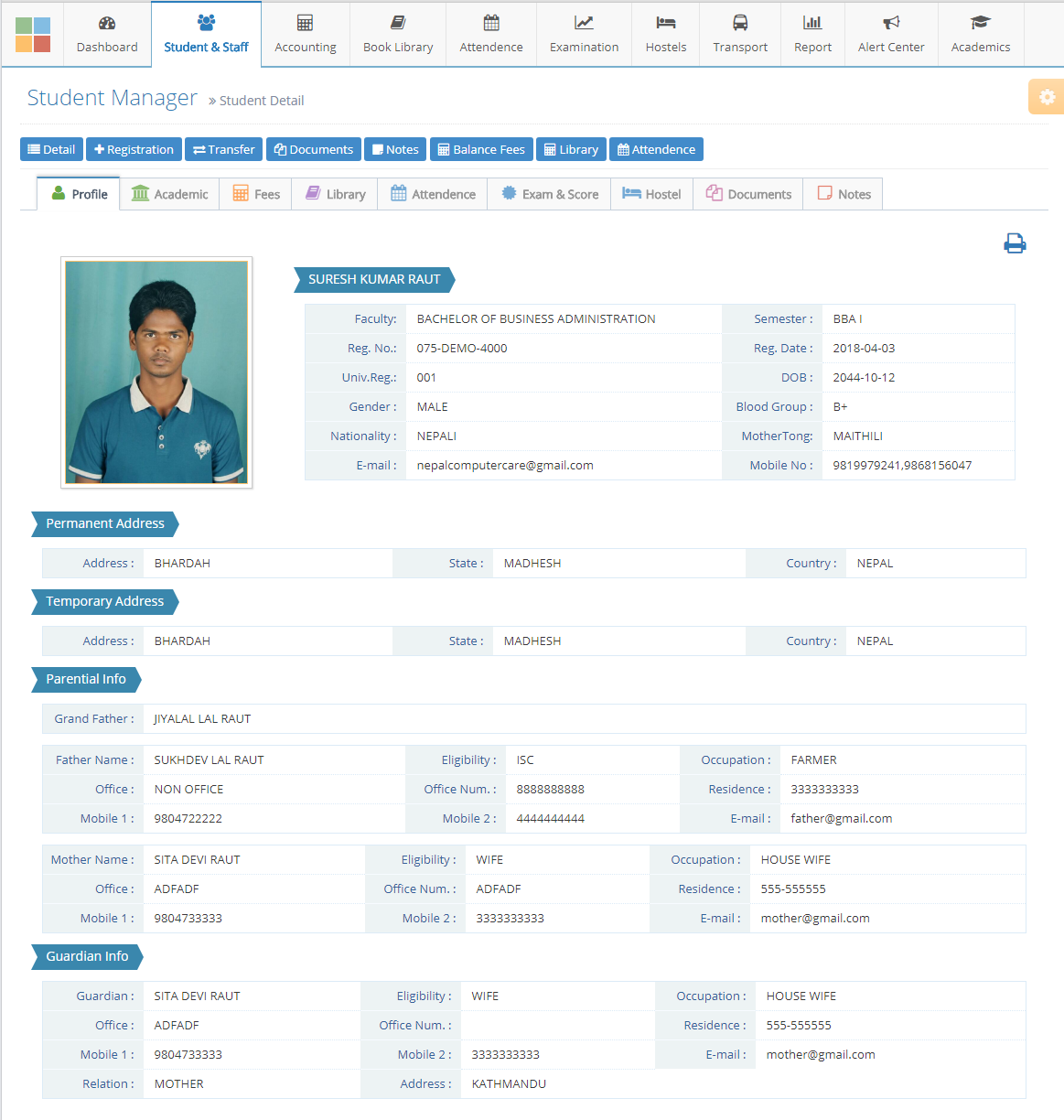 Mã nguồn hệ thông thông tin trường học code PHP full