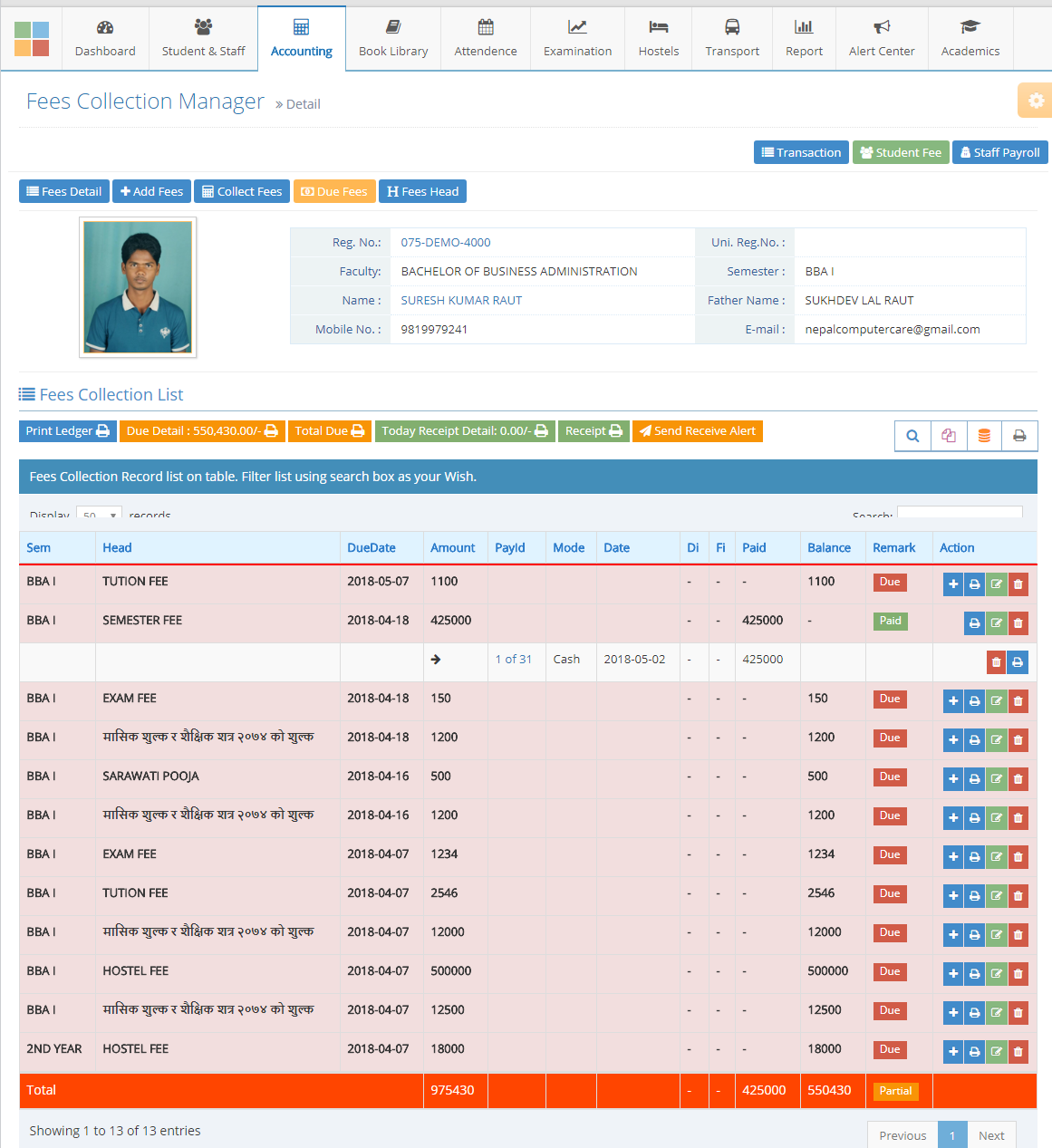Mã nguồn hệ thông thông tin trường học code PHP full