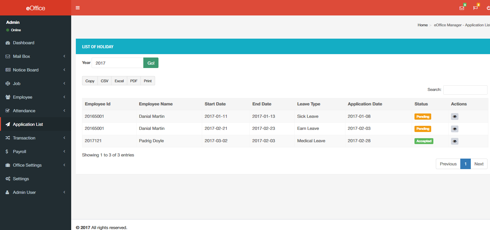 Mã nguồn eOffice CRM - (Accounts, HRM, Inventory, Sales)